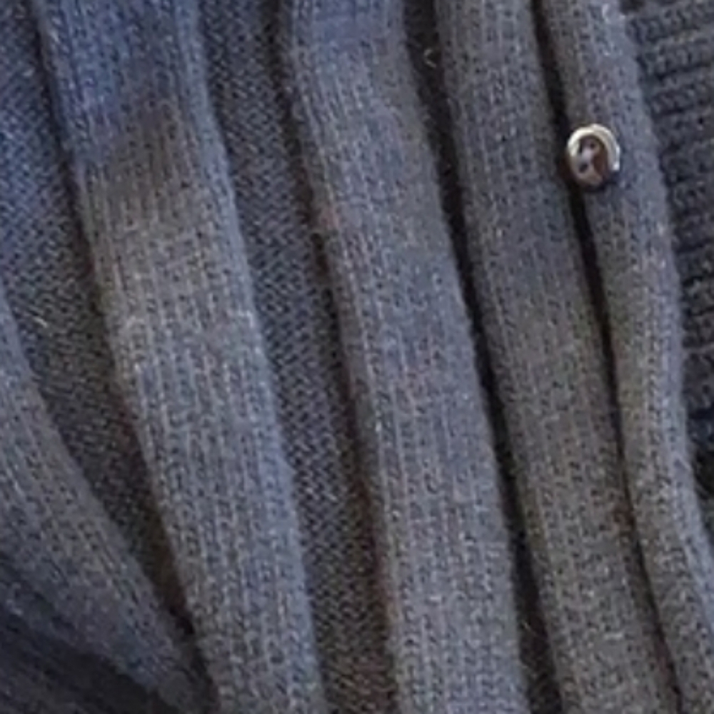 Heikejarick Black Merino Wool Tie Front Quiet Luxury Ribbed Sweater Vest Size M - Picture 11 of 13
